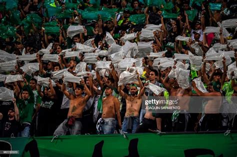 Colombia's Atletico Nacional fans cheer during their Copa... News Photo ...