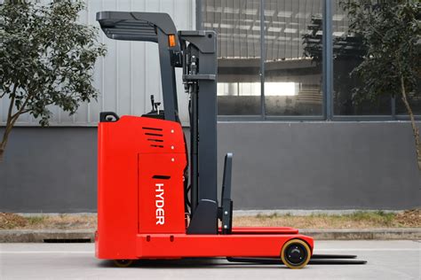 T Efficient Stand On Reach Truck For Tight Spaces Hyder Electric