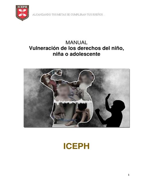 Manual Vulneracion De Derechos 3 Pdf Abuso Infantil Violencia