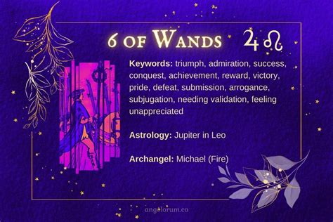 6 Of Wands Angelic Tarot Card Meanings ⋆ Angelorum Tarot