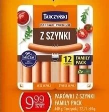 Promocja Tarczyński parówki premium z szynki 220 g 2 x 110 g w Stokrotka