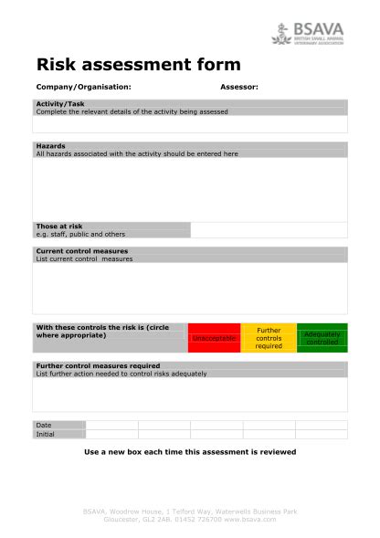 21 Construction Risk Assessment Template Page 2 Free To Edit