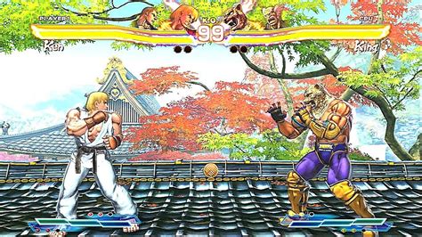 Ken Abel Vs King Heihachi Mishima Hardest Ai Street Fighter X