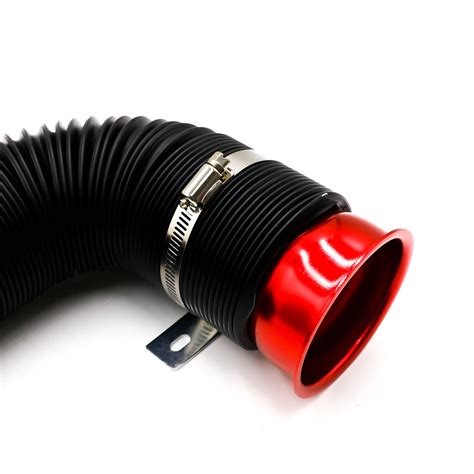 Universal Flexible Car Cold Air Intake Hose Filter Pipe Telescopic