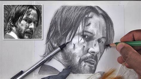 How To Draw John Wick Step By Step Youtube