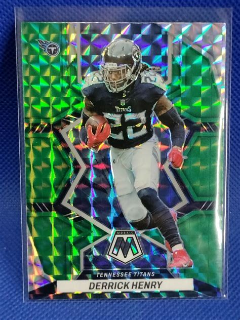 Panini Mosaic Derrick Henry Green Prizm Titans Football Ebay