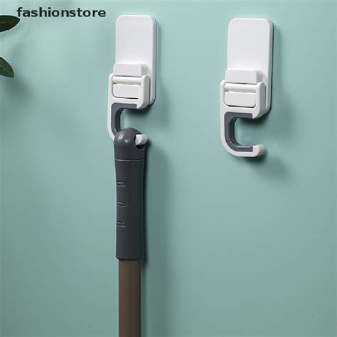 Fashionstore Broom Mop Holder Wall Mount Self Adhesive No Trace Mop