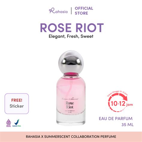 Jual Rahasia Beauty X Summerscent Perfume Rose Riot EDP 35 Ml Shopee