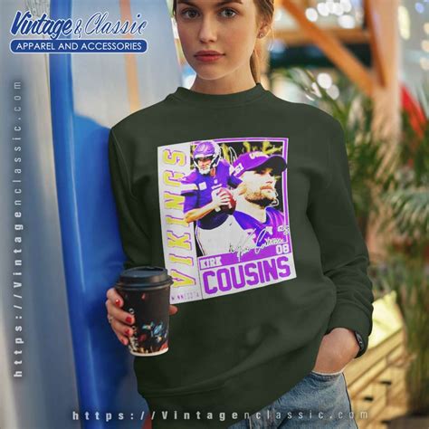 Minnesota Vikings Kirk Cousins 08 Signatures Shirt Vintagenclassic Tee