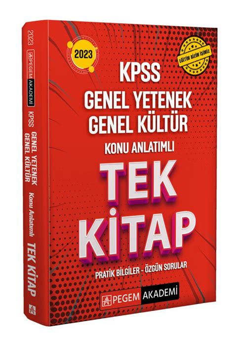 Pegem Akademi Yayıncılık Süper Fiyat Pegem 2023 Kpss Genel Yetenek