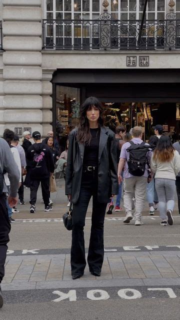 Ivona Zupet On Instagram London Strolling Leather Blazer All Black