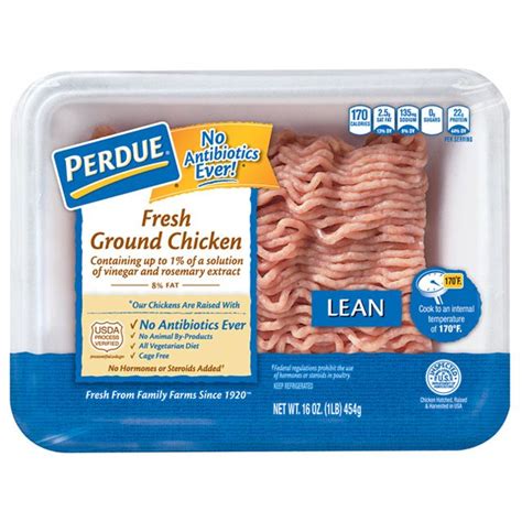 Perdue® Fresh Ground Chicken 1 Lb 6369 Ground Chicken Ground