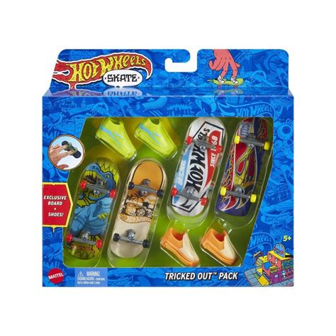 Hot Wheels Skate Fingerboards Pairs Of Removable Skate Shoes Tricked Out Pack Of Fully