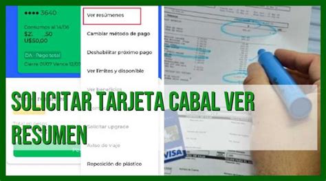 Solicita Tu Tarjeta CABAL Y Mira Tu Resumen De Cuenta Ahora