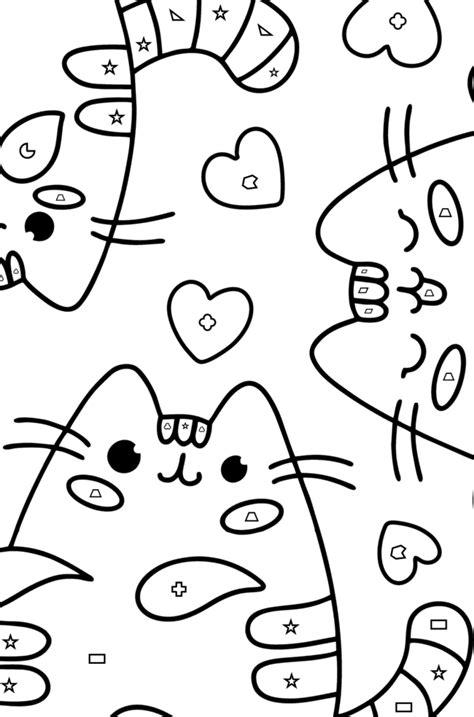 Coloriage Chats Pusheen ♥ En Ligne Ou Imprimer Gratuit