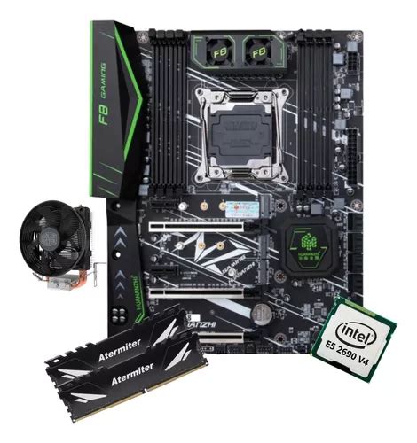 Kit Gamer Placa M E X Huananzhi F Xeon E V Gb