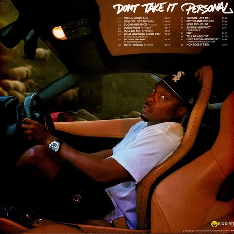 Dizzee Rascal Dont Take It Personal Hhv Mainland Europe Exclusive