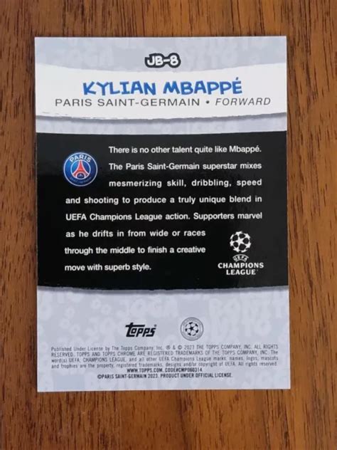 Topps Chrome Uefa Club Competitions Joga Bonito Jb Kylian