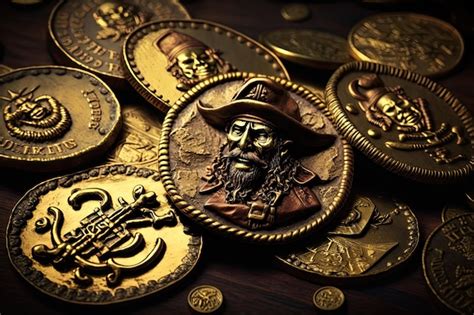 Premium AI Image | Pirate Doubloons