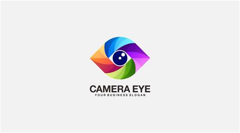 Gradient camera eye vector design template logo 16313992 Vector Art at ...