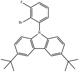 9H Carbazole 9 2 Bromo 3 Fluorophenyl 3 6 Bis 1 1 Dimethylethyl