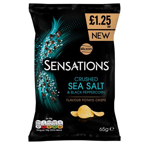 Walkers Sensations Sea Salt & Pepper 65g - Bargain Booze