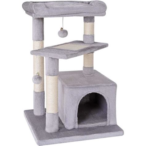 Arbre Chat Arbre Grimper Griffoir Pour Chat Hauteur Cm Gris