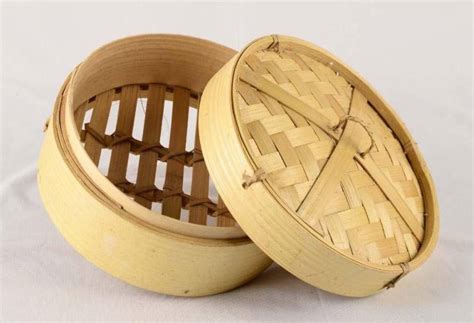 EleWa 10'' Bamboo Momo Basket/Steamer For Idli/Momo/Dimsum Bamboo ...