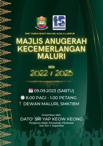 Buku Program Majlis Anugerah Kecemerlangan MALURI 2022 2023