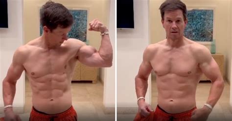 Mark Wahlberg Shows Off His Impressive Physique And Ripped Abs This