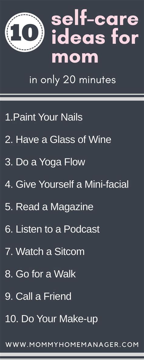 10 Self Care Ideas For Mom In Only 20 Minutes Artofit