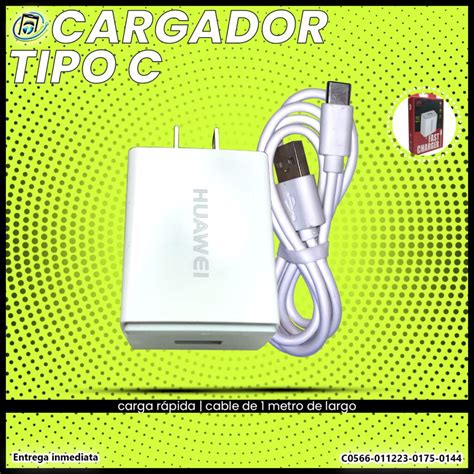 Cargador Huawei Carga Rápida Tipo C Multiservicios ARETEC