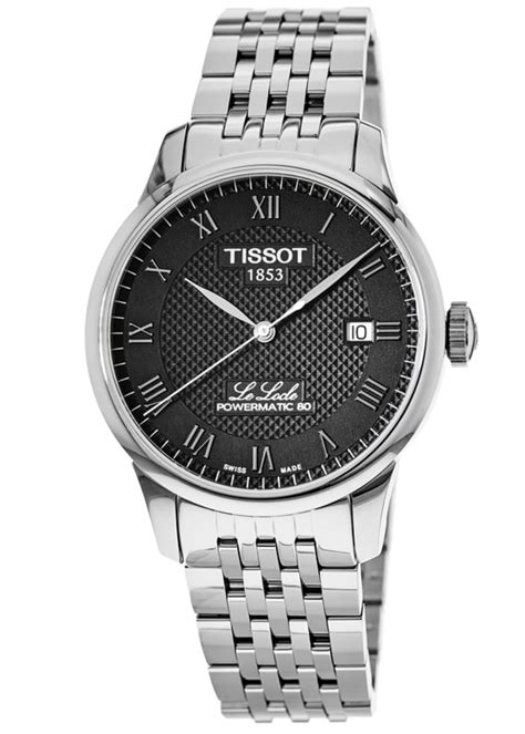 Tissot Le Locle Powermatic 80 Black Dial Stainless Steel Men S Watch