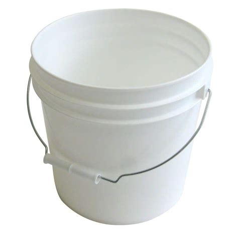 Argee Gallon White Paint Bucket Rg The Home Depot