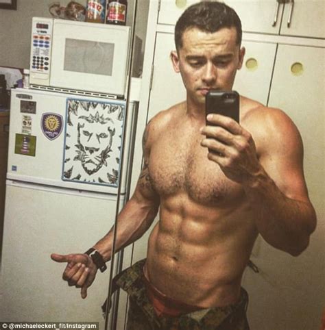 Buff Marine Michael Eckert Does Insane Exercises Daily Mail Online