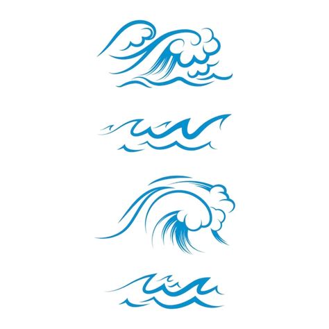 Premium Vector Water Wave Icon Vector