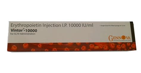 Vintor Iu Erythropoietin Injection Prescription Treatment