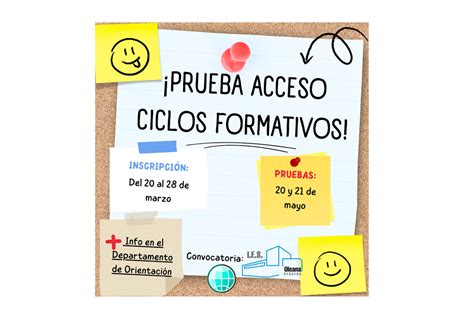 Pruebas Acceso Ciclos Formativos Ies Oleana