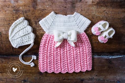 Easy Crochet Baby Dress A Free Pattern Maisie And Ruth