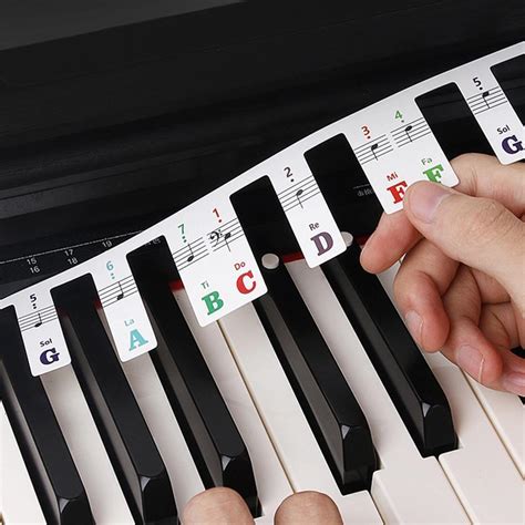 Buy Removable Piano Keyboard Note Labels Reusable Silicone Piano