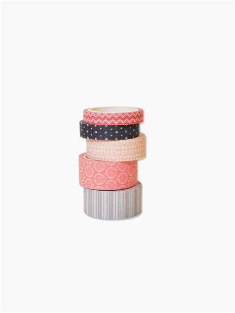 Sizzix Accessory Washi Tape 5PK Assorted Patterns Graphic