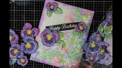 Heartfelt Creations Carnation And Pansy Birthday Cards Lets Make