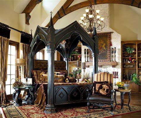 Gothic Home Furnishings - Gothic canopy bed fashion forward Custom ...