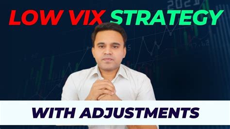 Best Low Vix Weekly Strategy With Adjustments Tradig Plus Youtube