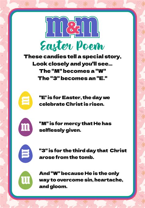 Easter Poems 10 Free Pdf Printables Printablee