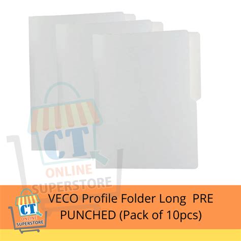 White Folder Pts Long Legal Size Pre Punched Pack Of Pcs Lazada Ph