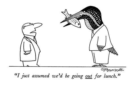 assumed wed     lunch drawing  charles barsotti