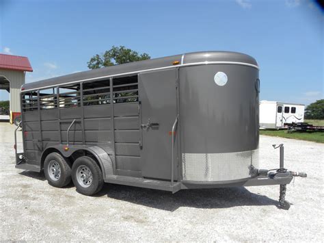 Livestock Trailer 2019 W W Trailer 6x16 Bumper Pull Stock Trailer Trailersusa