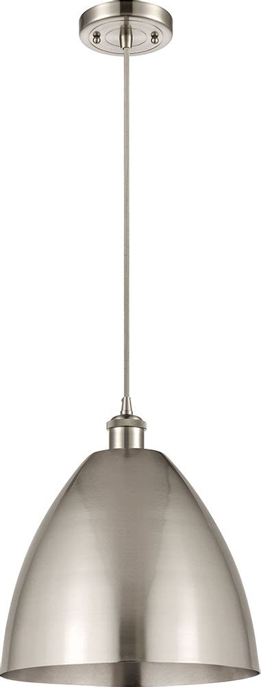 Innovations 516 1P SN MBD 12 SN Ballston Dome Brushed Satin Nickel LED