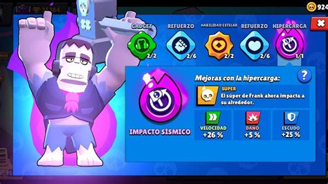 Probando La Hipercarga De Frank L Brawl Stars Youtube